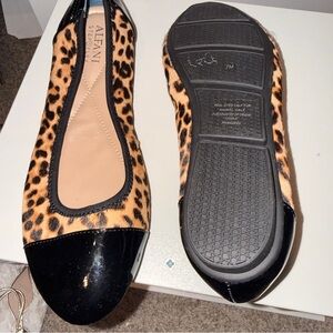 Alfani Leopard Print Flats with Black Accents